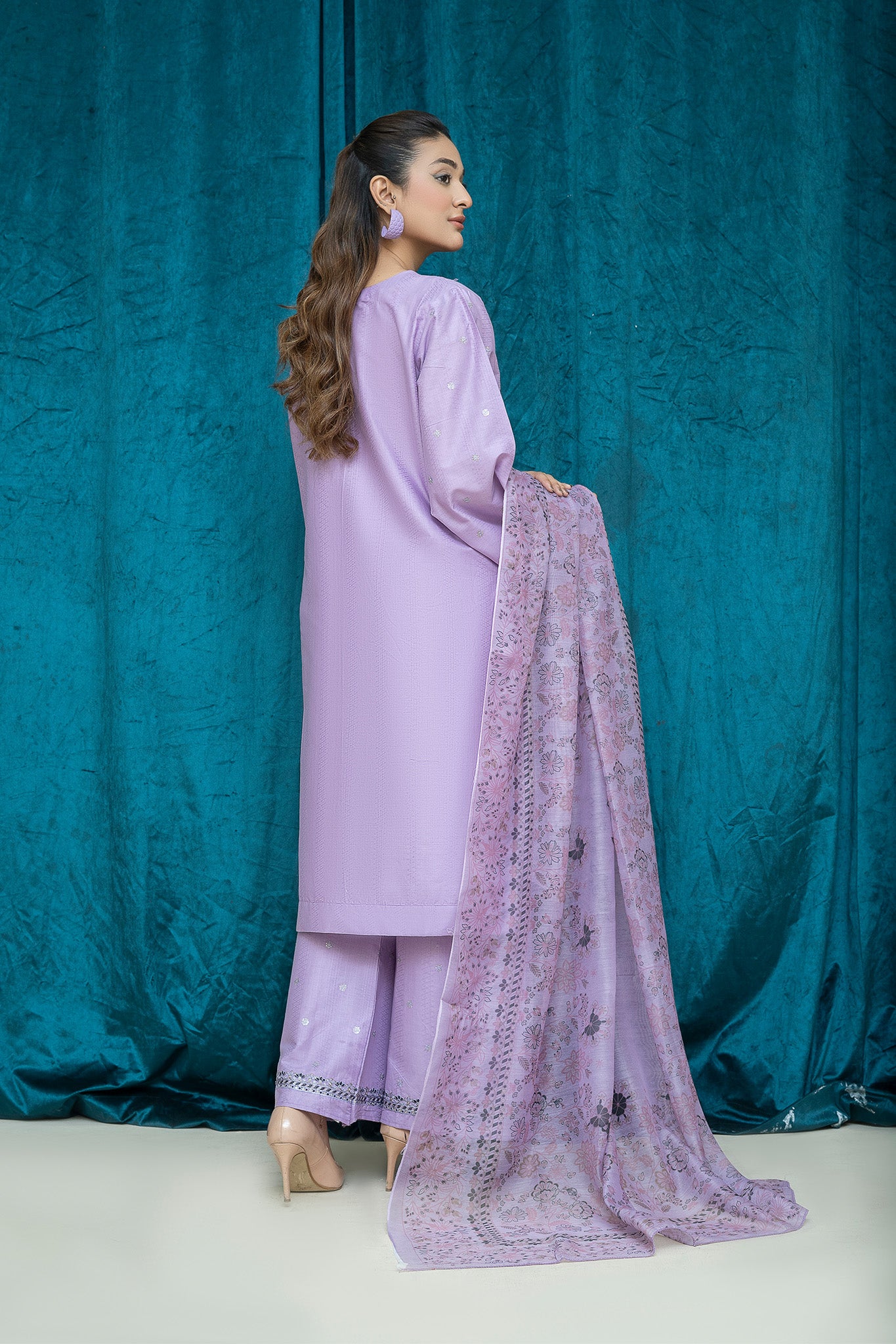 Petal Haze - 3PC Stitched Suit